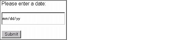 Example text input box